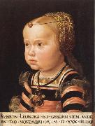 jakob seisenegger portrait of archduchess eleonora of mantua oil painting